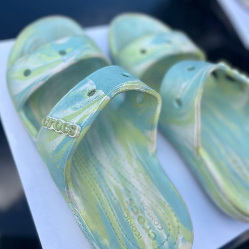CROCS Pastel Swirl Slide Sandals